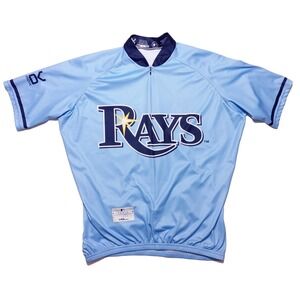 VOMAX Tampa Bay Rays MLB Cycling Jersey Made in USA Blue Men's Large‎ L